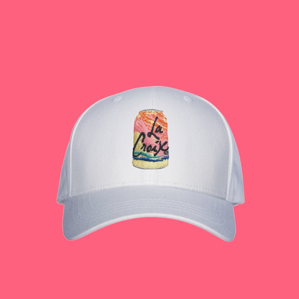 LaCroix Pamplemousse White Baseball Hat